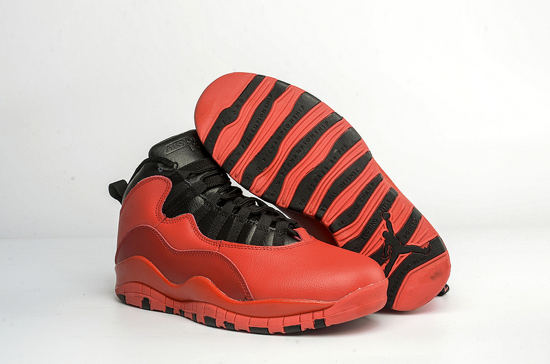 Classic Air Jordan 10 Red Black Shoes On Sale - Click Image to Close